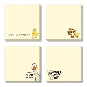 Funny Duck Post-It Notes Set, Unique Design & Practical Office Supplies, Ideal for Note-Taking & Organizing, Adhesive Stickers, Sticky Labels