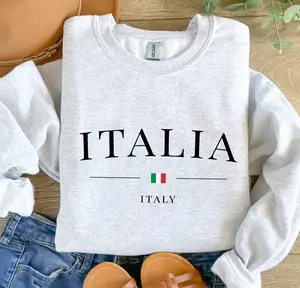 Ital Italia Sweatshirt Gift For Friend,Italia Flag Sweatshirt,Gift For Her, Vacation Travel in Italy,Italy Lover,Italy Trip,City Travel Gift