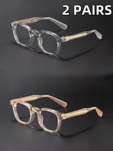 Caterside Light Blocking Glasses, Tr90 Frame, Geometric Design, Unisex, Casual Style, All Seasons, Travel & Beach Party Use