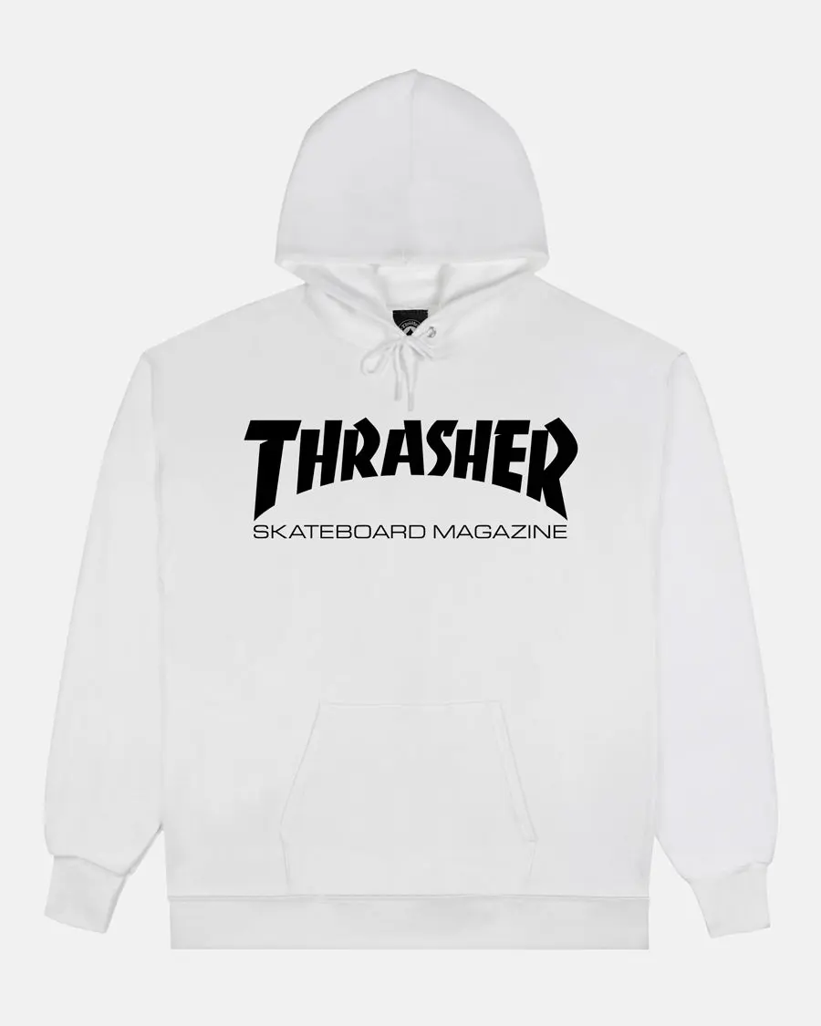 SKATE MAG - HOODIE - WHITE/BLACK