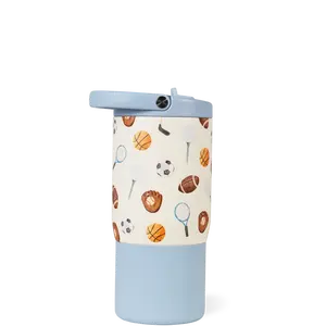 HydroJug Kids 14 oz Sport Water Bottle – Stainless Steel, Insulated, 100% Leakproof, Kid-Friendly Design