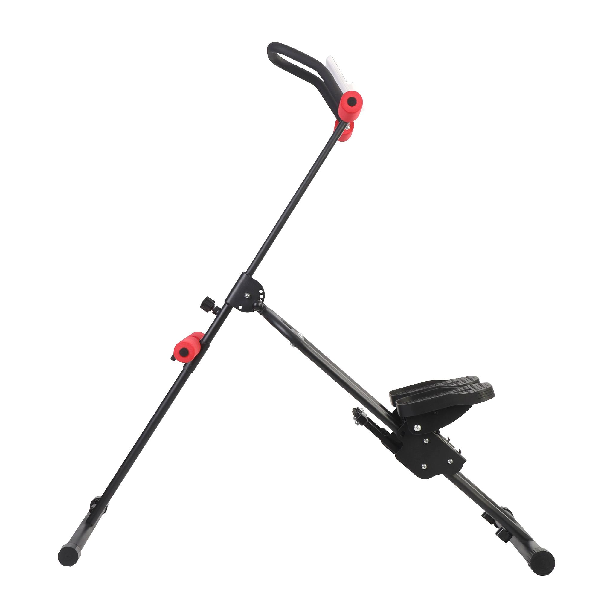 Vertical climbing machine and step machine. Compact and foldable design, equipped with LCD display and enlarged anti-slip pedals. Full-body shaping fitness equipment. standing  chest  press Electric Folding Treadmill Handrail