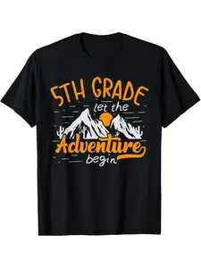 5Th Grade Let The Adventure Begin Teacher Tshirt B