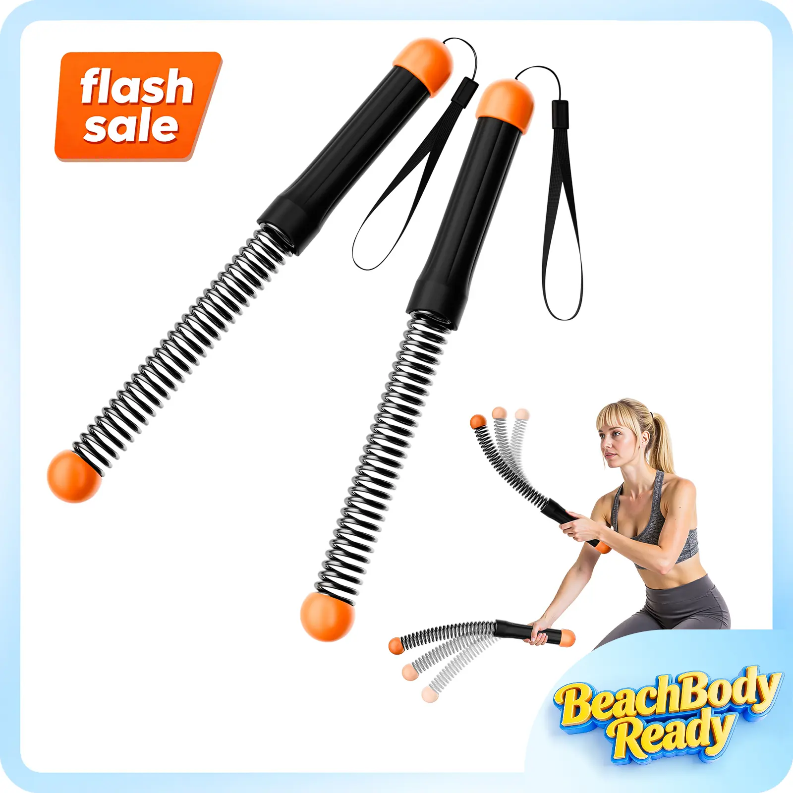 BESTGOD 2 PCS Weighted Cordless Battle Ropes, Steel Core Ropeless Home Gym Kit for Quiet HIIT & Full-Body Workouts, Portable Exercise Equipment for Men & Women, Workout Equipment, At Home Gym Equipment