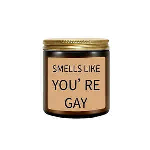 GAY Lavender Scented Candle, Floral Candle, Vanilla Lavender Candle Gifts For Gay Men, Funny Gifts For Boyfriend Brother Husband, Funny Anniversary Birthday Valentine's Day Home Decor Gifts For Him, Gifts For Friends Room Decor, Gifts Graduation