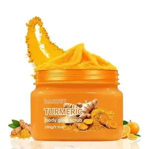 Turmeric Nourishing Scrub 280g - Body Care Products Infused with natural turmeric extract and moisturizing ingredients. Gently exfoliates while deeply hydrating the skin, leaving it smooth, supple, and radiant. Skin Exfoliator