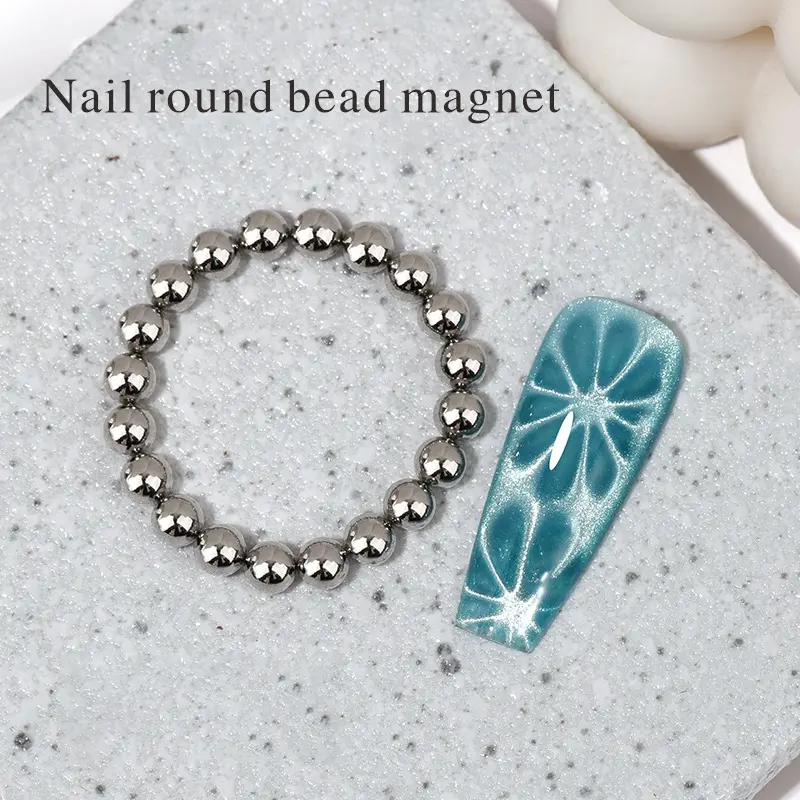 20 shiny nail tools, magnets for cat eyes, small round beads for making summer beach ripple patterns, suitable for DIY nail salons, Nail Art Tools, Nail Art Supplies, Nail Art Accessories