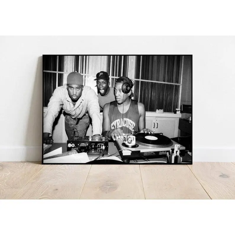 90s A Tribe Called Quest Poster, Retro Music Poster, Wall Art Decor, Home Decor, Frameless, Old School Rap Poster, Hip hop Fan Gift