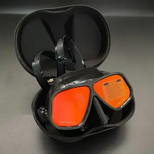 Apollo Style Pro Diving Mask - Colorful Electroplated Tempered Glass Low Volume Freediving Goggles