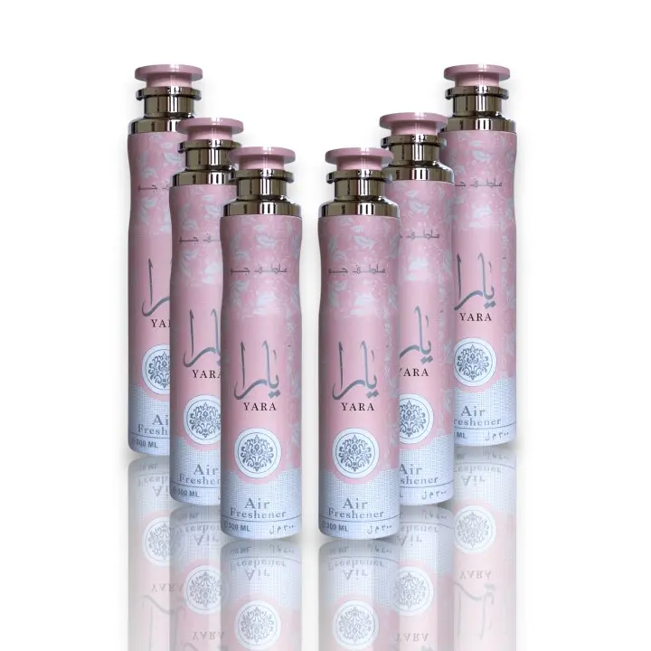 Oudlash Bundle | Lattafa | 6 Yara Air Freshener | Women's Fragrance | 300 ML | Air Freshener | Orchid - Heliotrope & Tangerine