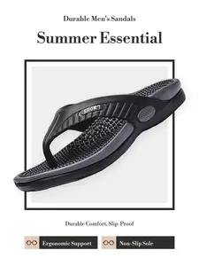 Trendy Men's Lightweight Breathable Clogs Adjustable Strap Non-slip Thick Sole Two-Way Wear Summer Sports Sandals for Casual Walking, Vacation, Pool and Indoor Outdoor Daily Use