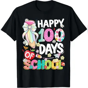 100th Day Of School Girls 100 Days Smarter Teachers T-Shirt Comfy Everyday T-Shirt