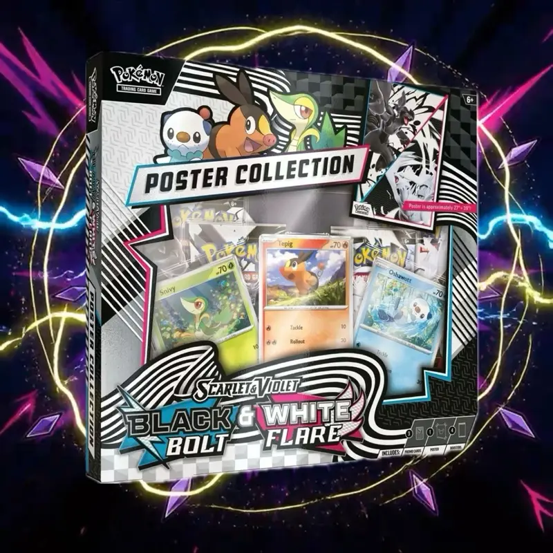 Unova Poster Collection Black Bolt x White Flare