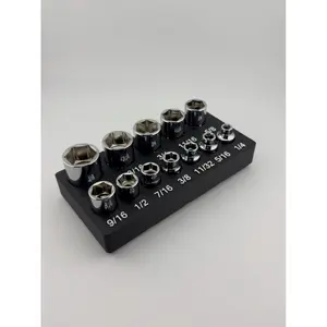 Harbor Freight Icon 3/8'' Shallow Socket Stacked Bin – Gridfinity 3D Printed Organizer