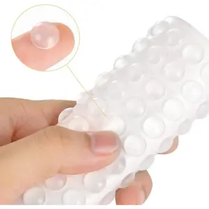 200 count Cabinet Bumpers Clear Rubber Bumpers Self Adhesive, Soft Close Cabinet Door Bumper Dots, Sound Dampening Cupboard Door Bumpers Pads for Kitchen Drawers, Picture Frames, Furniture