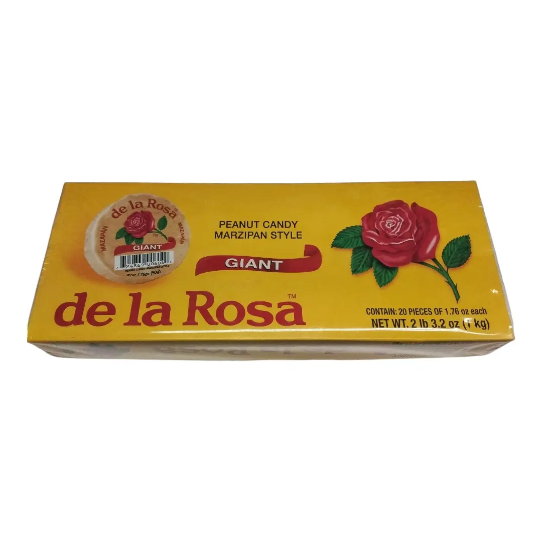 Mazapan de la rosa Gigante (Jumbo size) 20 PCS, 2lb-3.2oz net weight candy snack