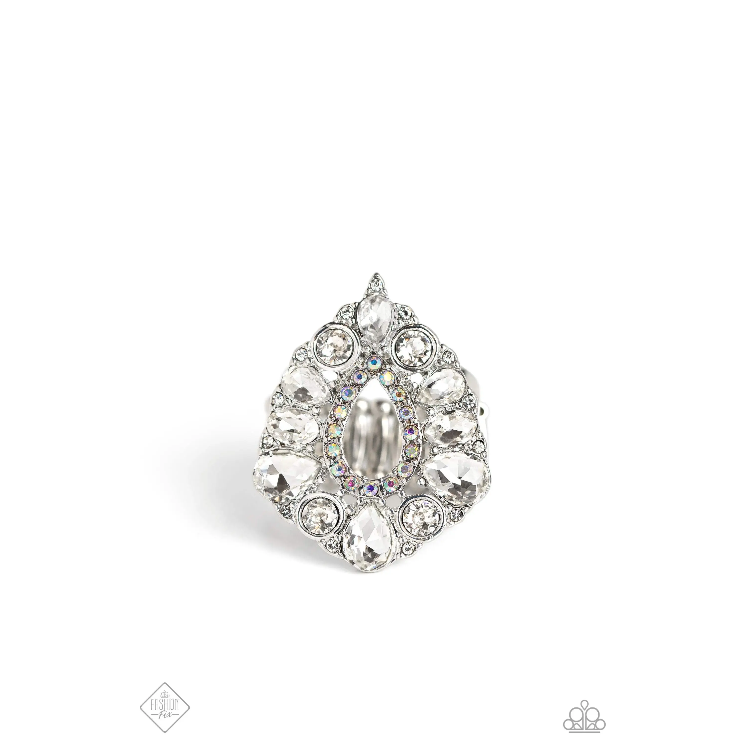 First Class Fairytale - White Ring Fashion Fix