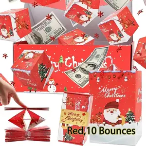 12/10/16 Bounce Surprise Gift Box, Unique Foldable Cash Gift Box, Christmas Surprise Gift, Pop-Up Gift Box, Birthday Anniversary Proposal Gift