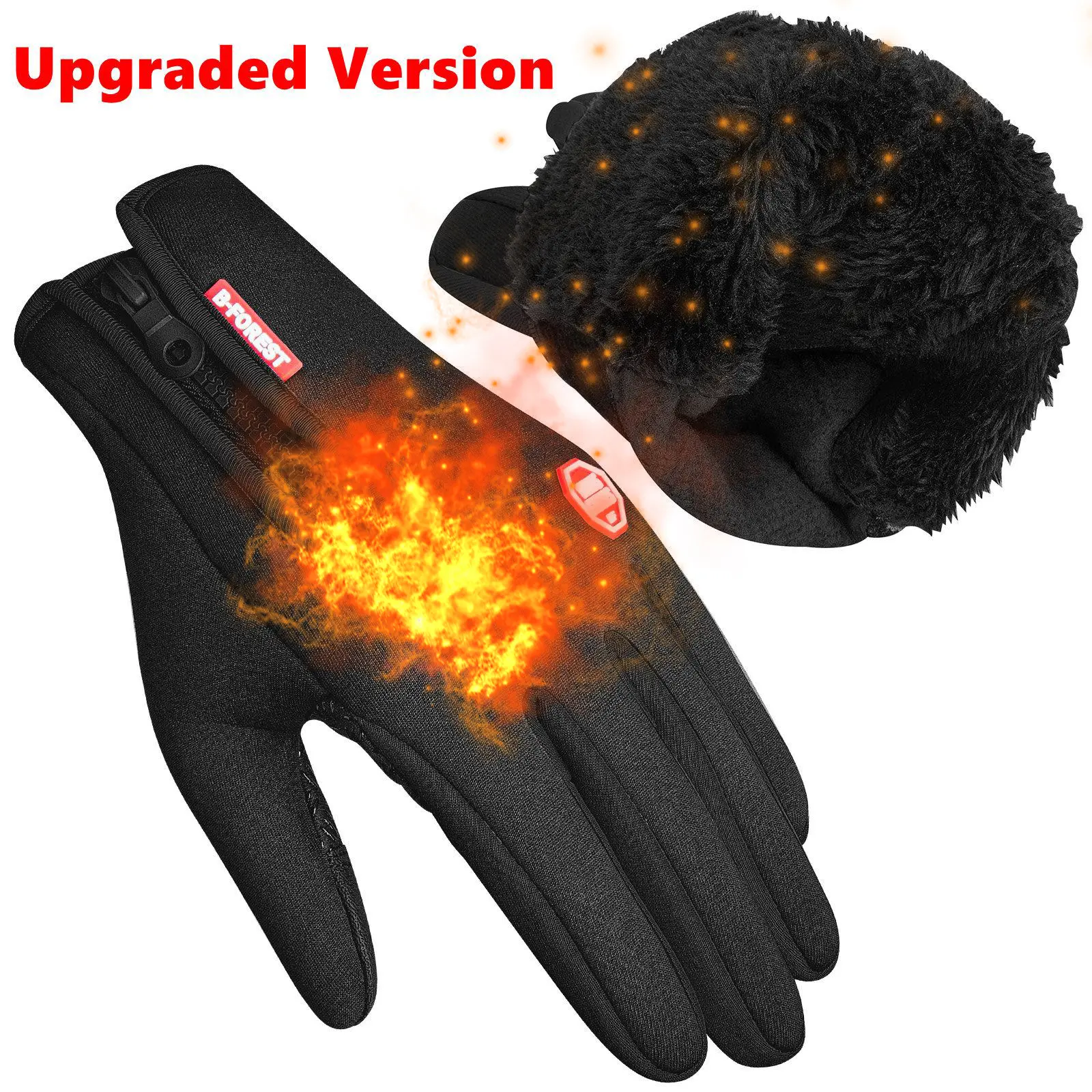 Winter Gloves Touch Screen Water Resistant Windproof Warm Gloves