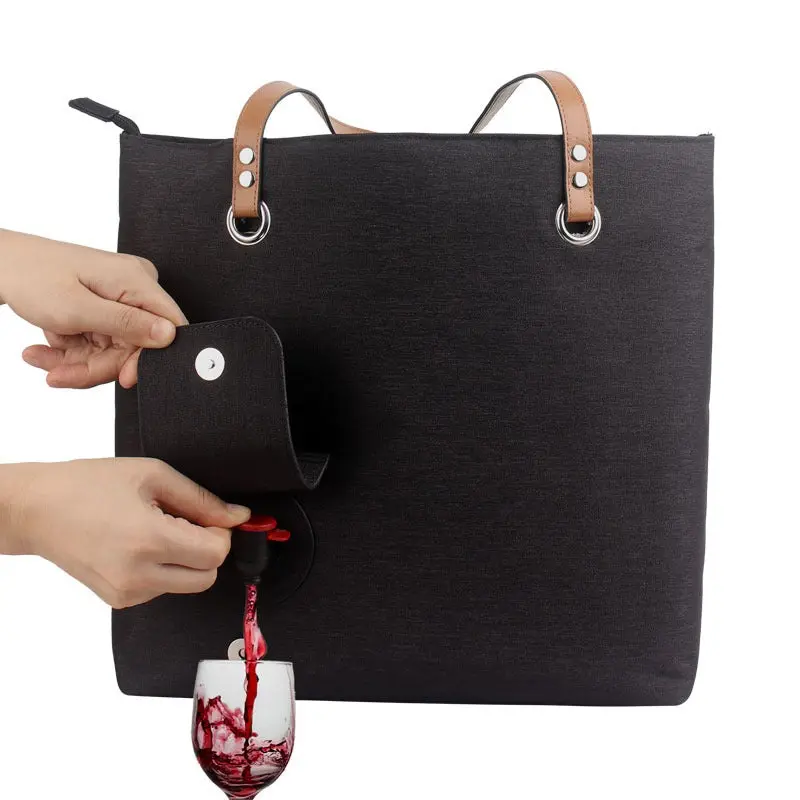 Insulated Beach Wine & Picnic Bag – Portable Outdoor Ice Tote