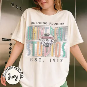 Comfort Colors Retro Universal Studios Shirt, Universal Studios 2025 Trip Shirt, Universal Orlando Shirt, Shirt, Family Shirts