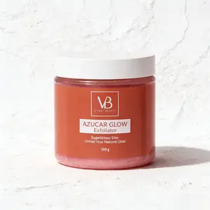 VB AZUCAR GLOW Sugar Facial Scrub 100g – Gentle Exfoliant & Brightening Cleanser, Moisturizing for Silky Smooth Skin