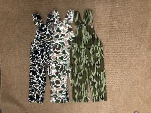 Hunting Camo Style Overall Jeans