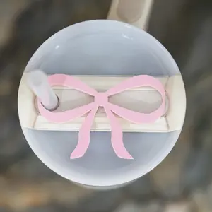 Coquette Bow Tumbler Topper Water Bottle