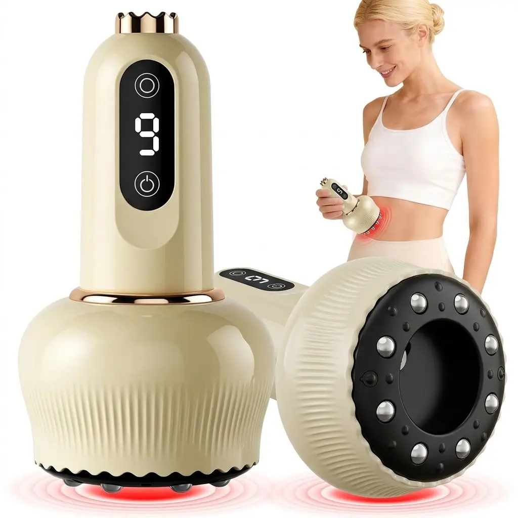Electric Suction Massager, Portable Neck Relaxer for Back & Full Body Use, Adjustable Pull Strength, Ergonomic Comfort Design, Home Relaxation Device, Ideal Gift for Adults, Adjustable Strength