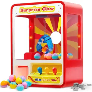 Christmas 2025 Gifts Claw Machine Arcade Toy with LED Light & Adjustable Sound, Rechargable Dispenser Toys Mini Vending Machine for Kids - Perfect Christmas New Year & Birthday Big Gifts for Kid Valentine's Day Gifts for Kids