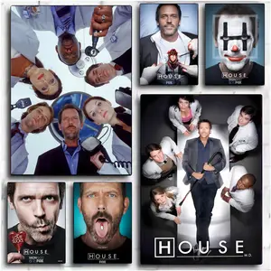 PIKPAKA movie tv h-House Painting Calligraphy Waterproof & Scratch-Resistant Canvas Art - Premium Oil Painting Style Wall Decor for Living Room, Bedroom, Kitchen & Café, Perfect Holiday & Party Gift