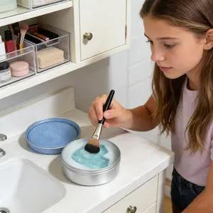 Two color optional makeup brush / beauty sponges, and powder puffs cleaning soap, super decontamination ability, mild ingredients, less than makeup tools, dense foam, more thorough cleaning  shipping  free