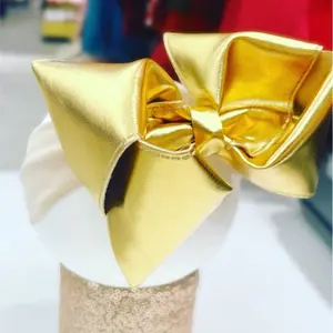 Boutique Headband with Gold Bow - Elegant and Stylish Accessory for Women all ages