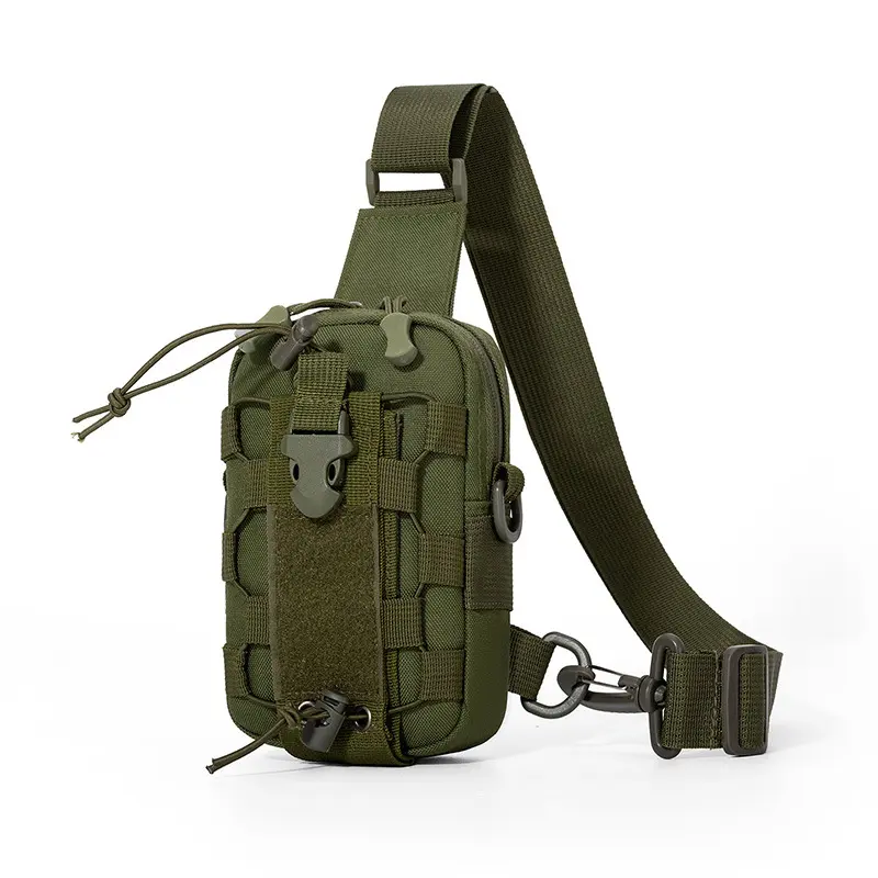 Tactical fanny pack men's multi-functional hanging bag outdoor mobile phone messenger bag breast bag camping cycling kettle bag  Hiking Trekking Rucksack Hiking Daypacks