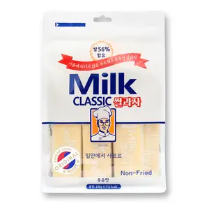 56% MILK CLASSIC Korean Milk Cracker Snacks, Made with Rice Crackers Crispy, Oven Baked, Non-Fried, Milk Flavor (1 Pack)