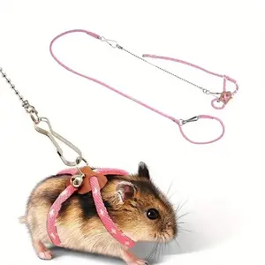1pc Hamster Leash, Small Animal Harness, Walking Harness, Bite-Resistant Walk Rope, Outdoor Use, Interactive Toy, Ideal for Hamsters, Pets
