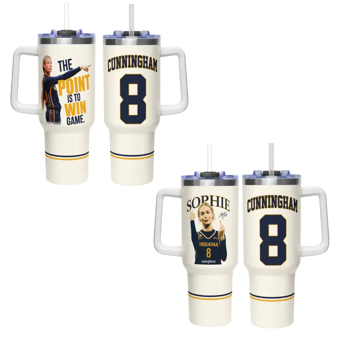 Sophie Tumbler 40oz, Sophie Cunningham Pointing Gift Tumbler, Game Day Basketball Water Bottle