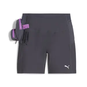 PUMA Womens Seasons Trail Run Shorts Running Casual Bottoms  - Grey