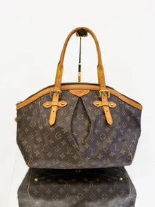 Pre-owned Canvas Shoulder Bags LOUIS VUITTON LV GHW Tivoli GM Shoulder Bag Monogram Brown
