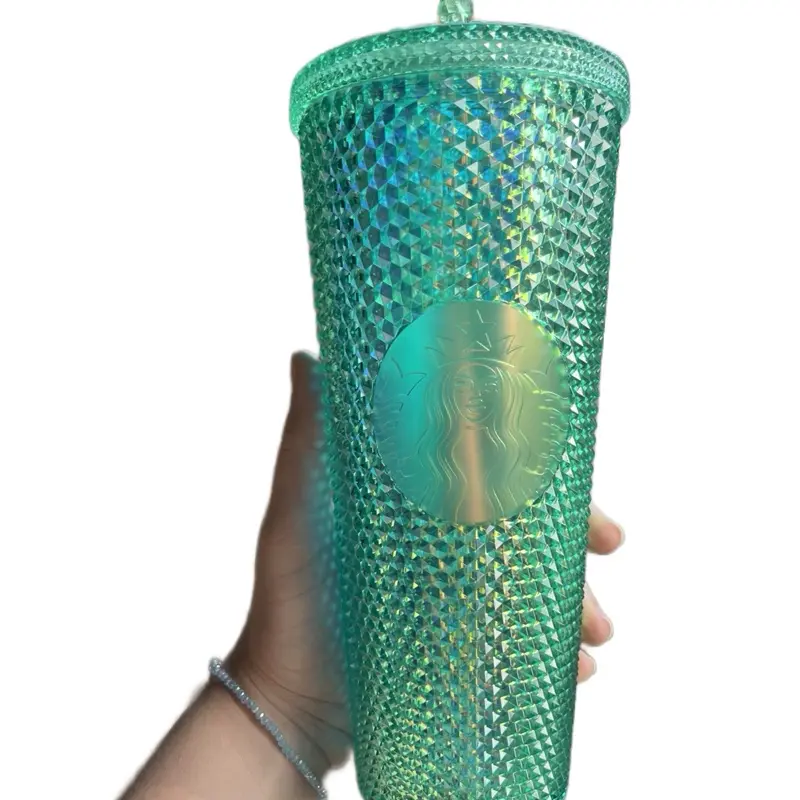 Starbucks New Green Thailand Bling Studded 24oz Tumbler Venti