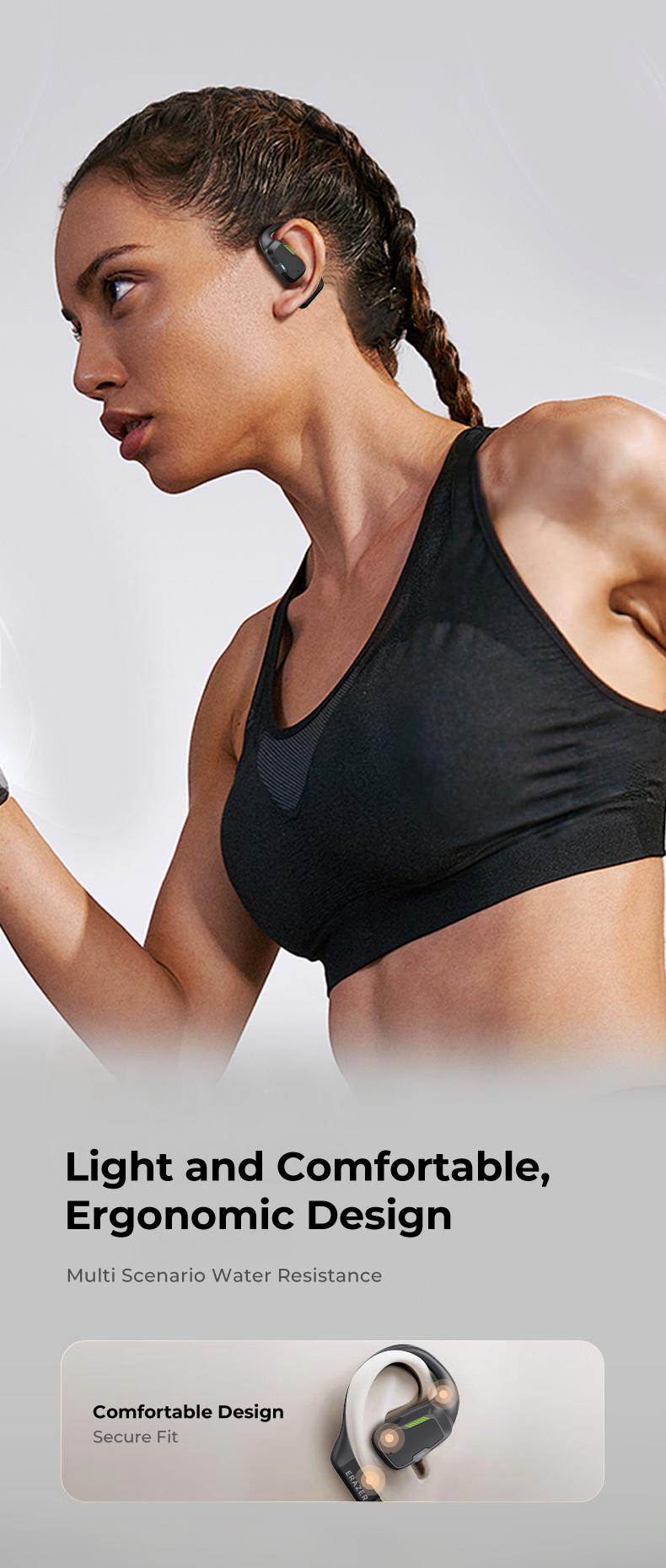 ERAZER XP6 Wireless Earbuds OWS Open Bluetooth 6.0 Earphones Support Playing Music Phone Calls Wireless Headphones,High Sound Qulity, IPX5 Waterproof & Sweatproof