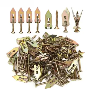 100pcs 200pcs drywall self tapping anchor set effortless installation without drilling complete with screws adjustable hooks brackets for home and office mounting projects