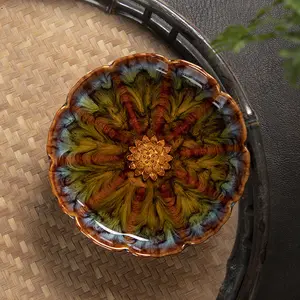 Silver Inlaid Kiln Tianmu Jian Zhan Tea Cup Rabbit Hair Zhan Master Cup Single Cup Twelve Zodiac Kung Fu Tea Cup Tea Bowl