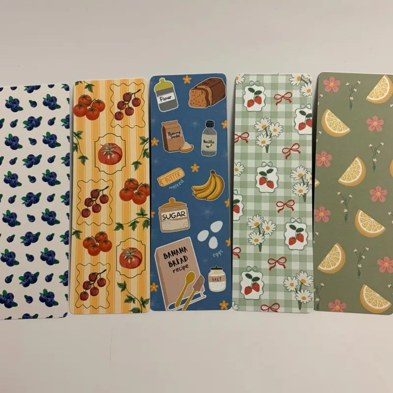 Summer Vintage Bookmark Collection | Cottagecore Bookmarks | Fruit & Floral Bookmarks | Thick Cardstock Bookmarks