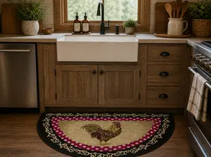 Mayberry Rug Cozy Cabin Free Range Mat 19"x31" Wedge