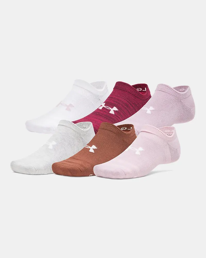 Under Armour Essential Unisex 6-Pack No-Show Socks