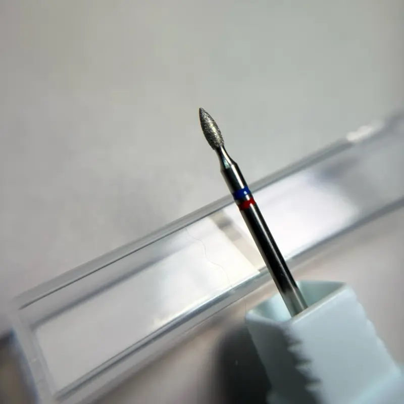 YVG Butterfly 1 Point Diamond Flame olivo for Cuticle Preparation Excellent for Cleaning and Opening Pockets