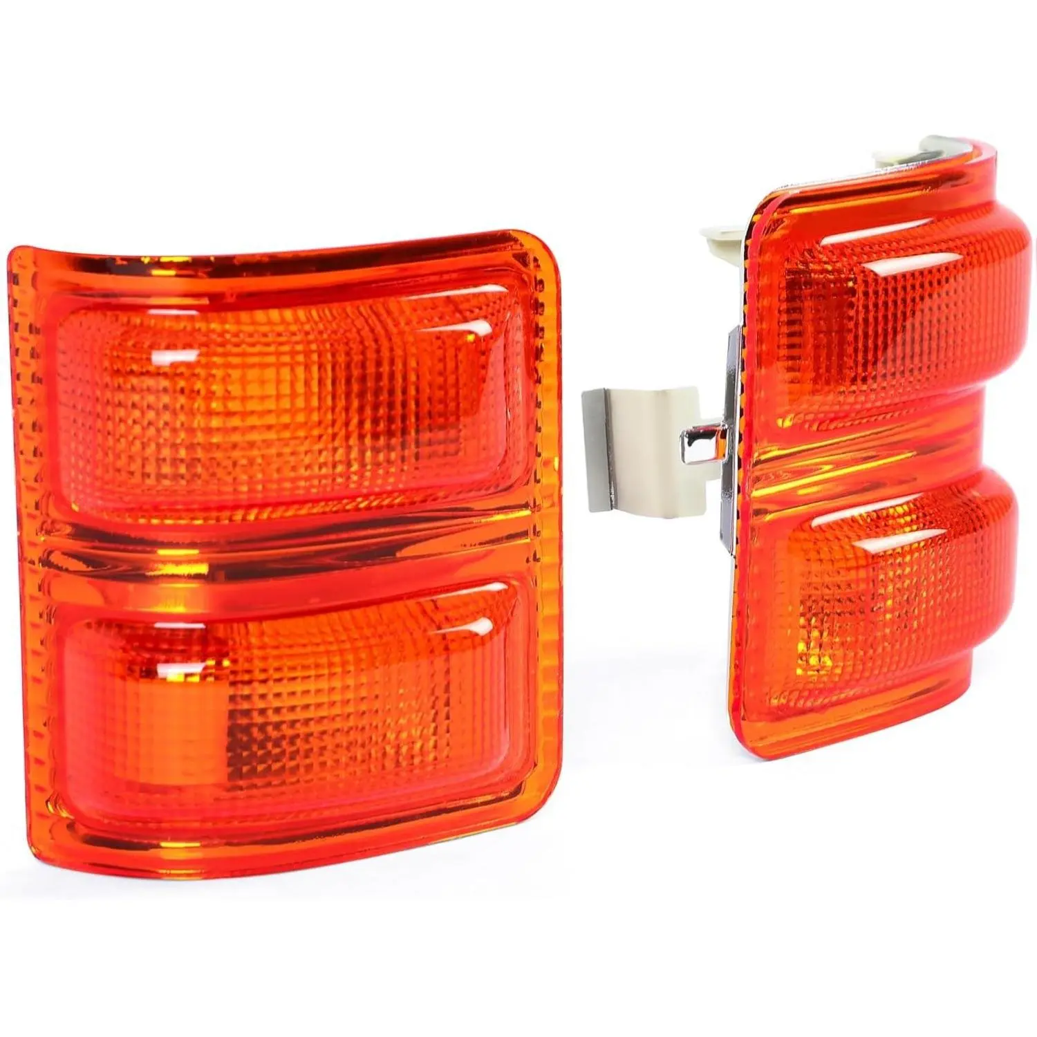 HECASA LED Car Side Mirror Marker Lights, Amber Lens Pair, Compatible with 2008-2016 Ford F250 F350 F450 F550 Super Duty Turn Signal Lamps, Led Lights Car