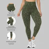 Women's High Waist Tummy Control Gym Leggings - 4-Way Stretch, Slim Fit, High-Capacity Side Pockets, Soft Everyday Activewear for Running, Yoga (3 Patterned Colors) | Sports Bottoms, Travel Essentials, Everyday Active