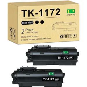 TK-1172 TK1172 High Yield Black Toner  Replacement for Kyocera ECOSYS M2040dn / M2540dw / M2640idw / Printer (2-Pack, 1T02Y80UX0)